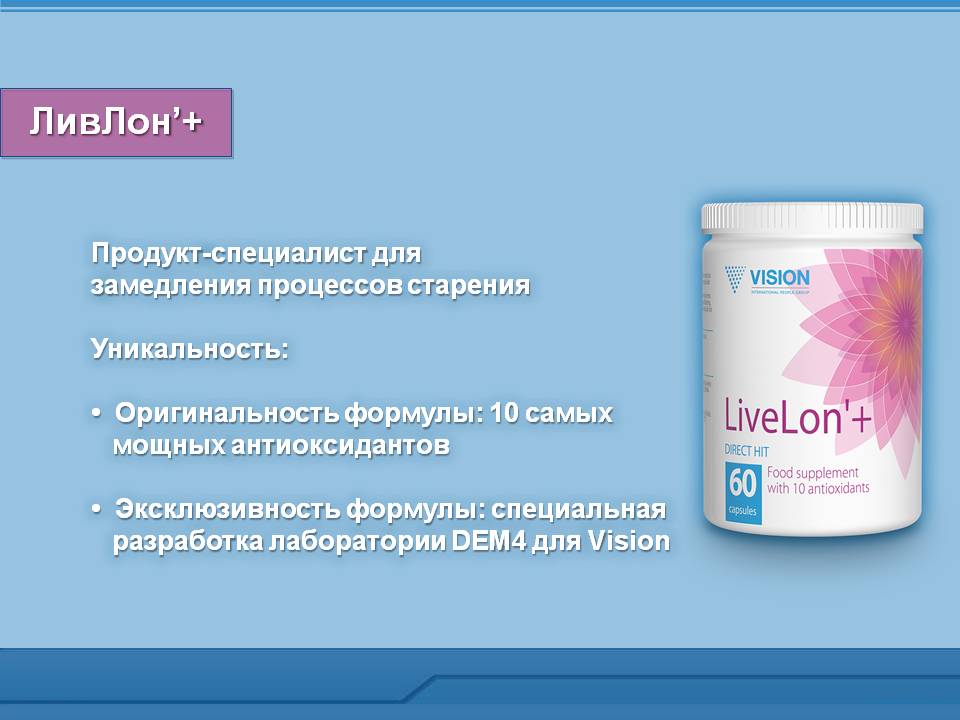LiveLon - антиоксидантный комплекс